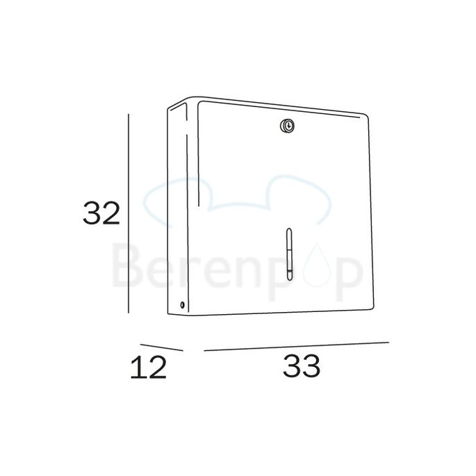 Inda Hotellerie AV427GAL Toilettenpapierhalter Edelstahl