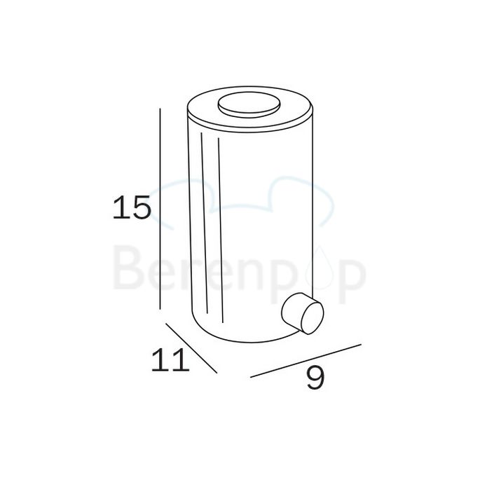 Inda Hotellerie AV567ACR Seifenspender 0,5 Liter Chrom