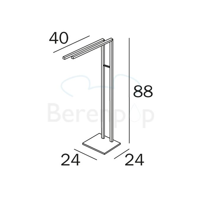 Inda Logic A33850CR towel holder standard chrome