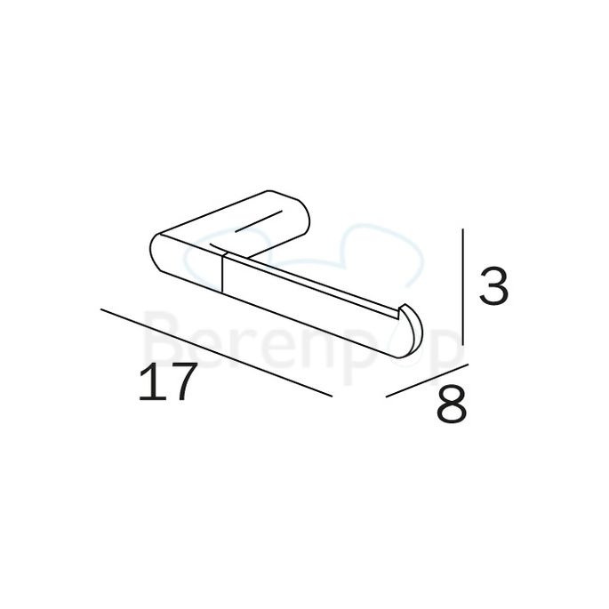 Inda Mito A2025BCR toiletrolhouder chroom