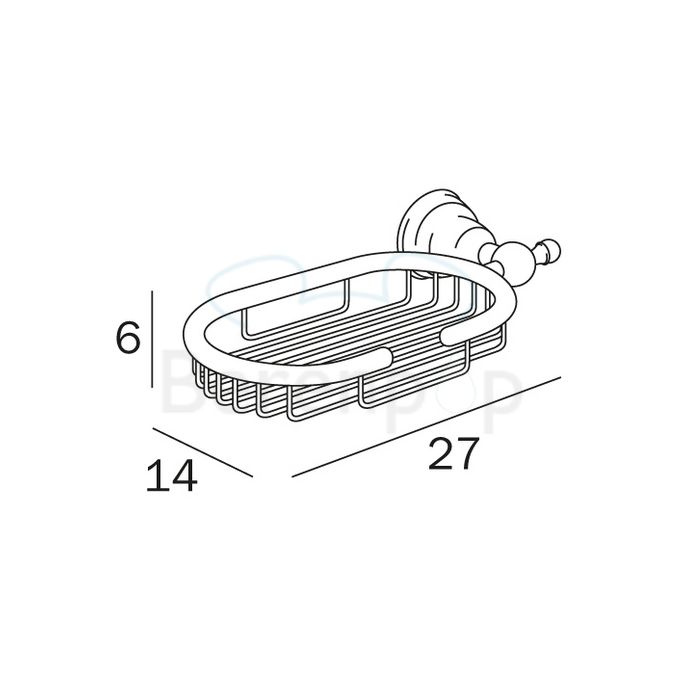 Inda Raffaella A32500CR soap basket chrome