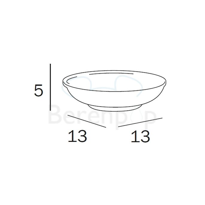 Inda Raffaella R32110001 Seifenschale weißes Porzellan