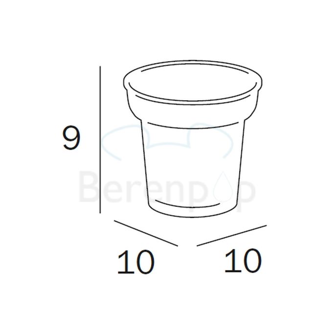 Inda Tosca - Raffaella R32100 cup satin glass