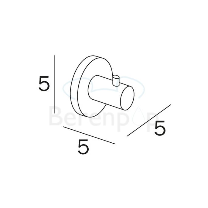 Inda Touch A46200CR Kleiderhaken chrom