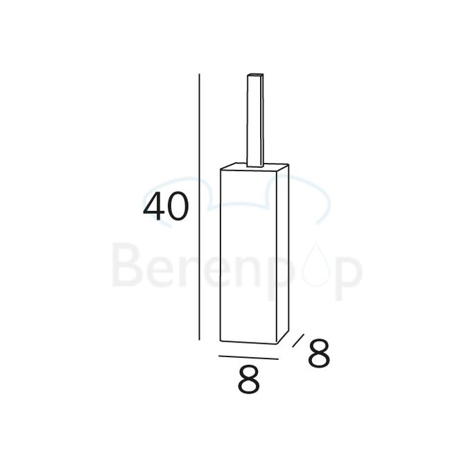 Inda AV114ACR toiletborstelhouder chroom