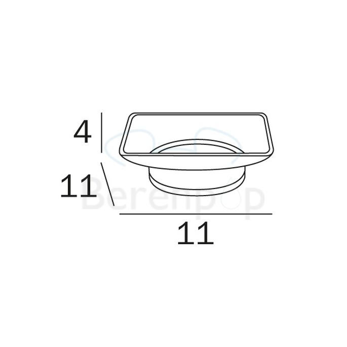 Inda Touch - Divo - Mito R1511B002 soap dish satin glass