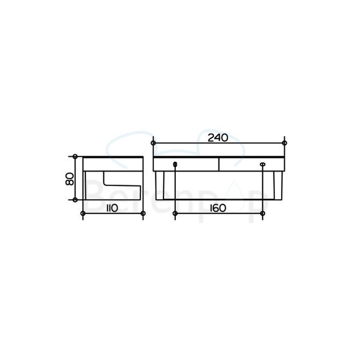 Keuco Moll 12758010001 douchekorf chroom/ antraciet