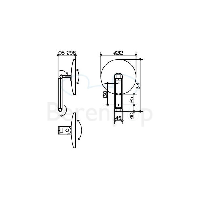 Keuco iLook_move 17612010000 Kosmetikspiegel 5x chrom