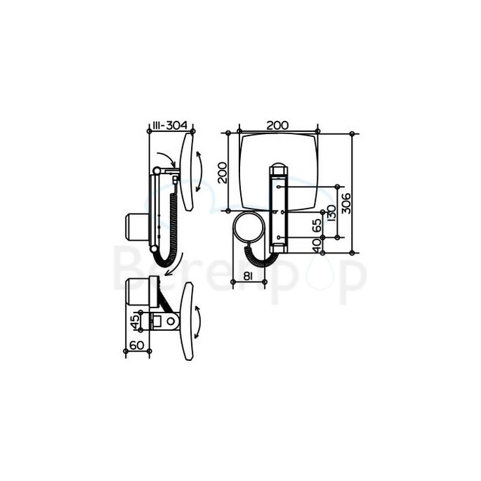 Keuco iLook_move 17613019000 cosmetic mirror 5x with lighting (without plug) chrome
