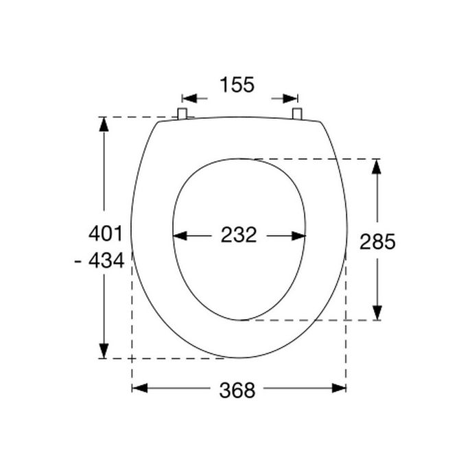 Pressalit 3000 190000-UN3999 toilet seat with cover white