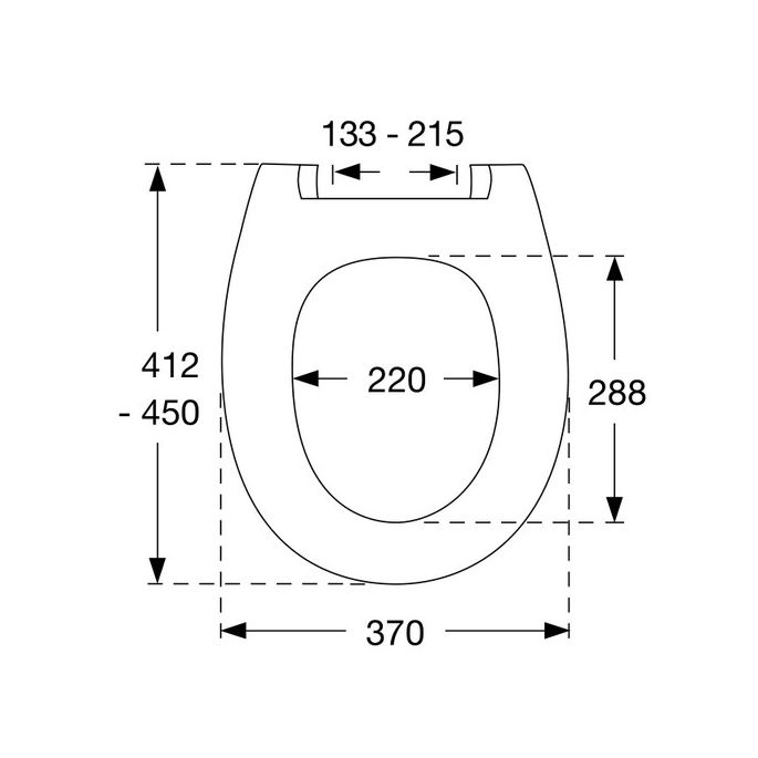 Pressalit Calmo 556000-D15999 toiletzitting met deksel wit