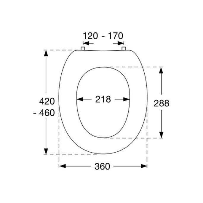 Pressalit Dania 982000-B47999 toilet seat with cover white
