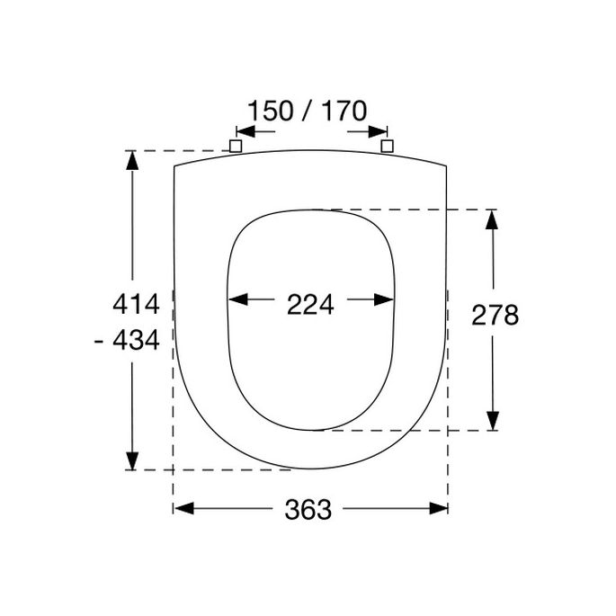 Pressalit Projecta D 172011-D28999 WC-Sitze mit Deckel weiß polygiene
