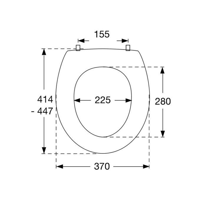 Pressalit T2 316000-UN4999 toiletzitting met deksel wit