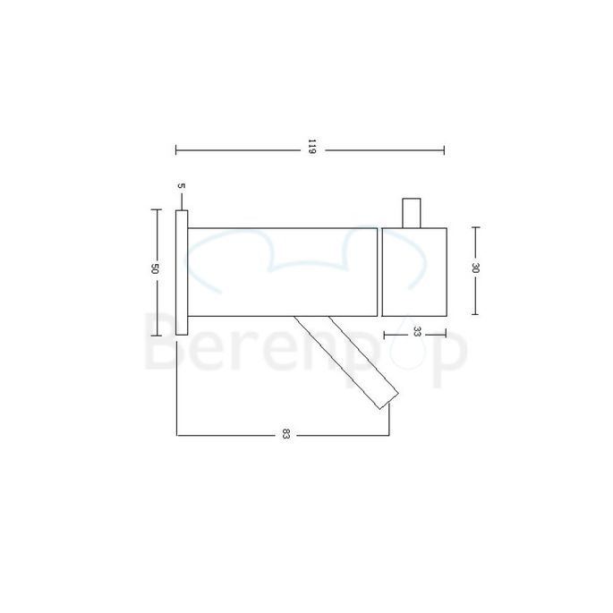 San4U 2514169 Spador fonteinkraan wand chroom