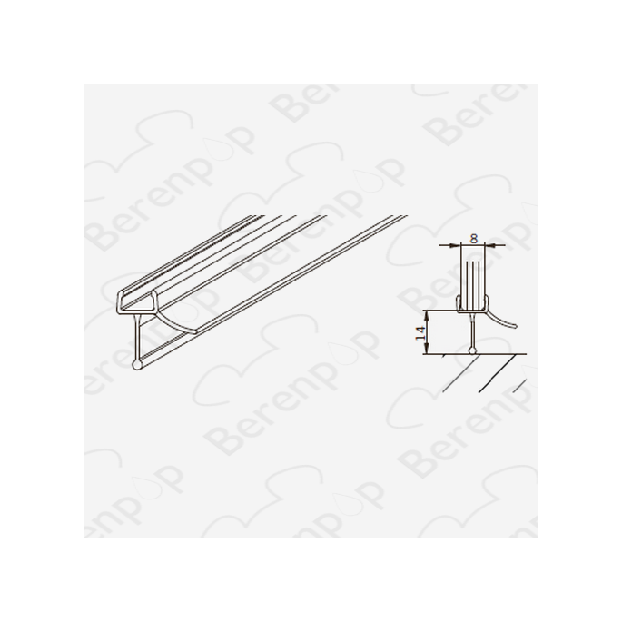 San4U Sealday SD017 drainage profile 200cm, 8mm