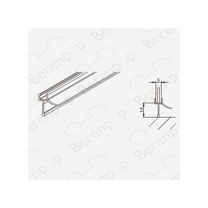San4U Sealday SD018 drainage profile 200cm, 6mm
