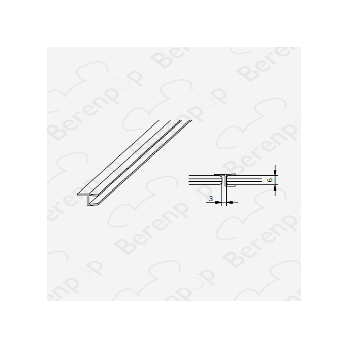 San4U Sealday SD031 h-profile 180 degrees, 200cm, 6mm *no longer available*