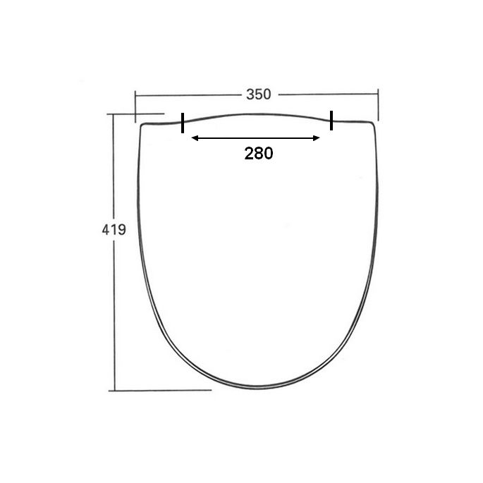 Sphinx Antibes S8H5F00R030 WC-Sitze mit Deckel pergamon