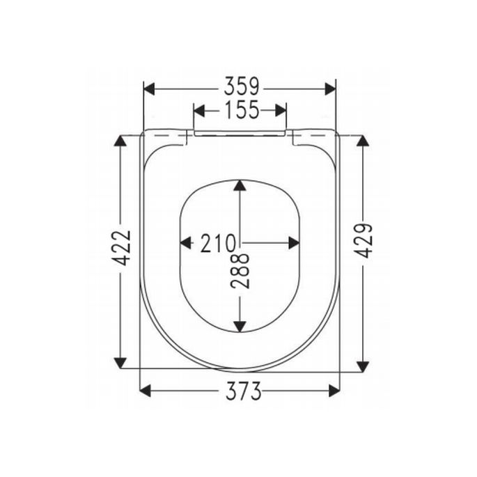 Villeroy en Boch (Omnia) Architectura 98M9C101 toilet seat with cover white