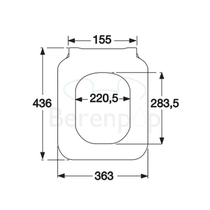Villeroy en Boch (Omnia) Architectura Slimseat 9M81S101 toiletzitting met deksel wit
