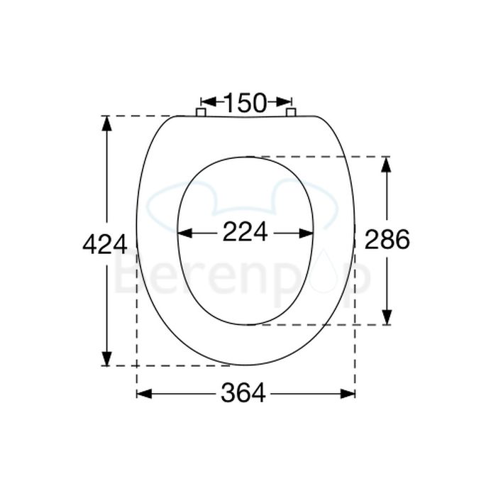 Villeroy en Boch Arriba 88266101 toiletzitting met deksel wit