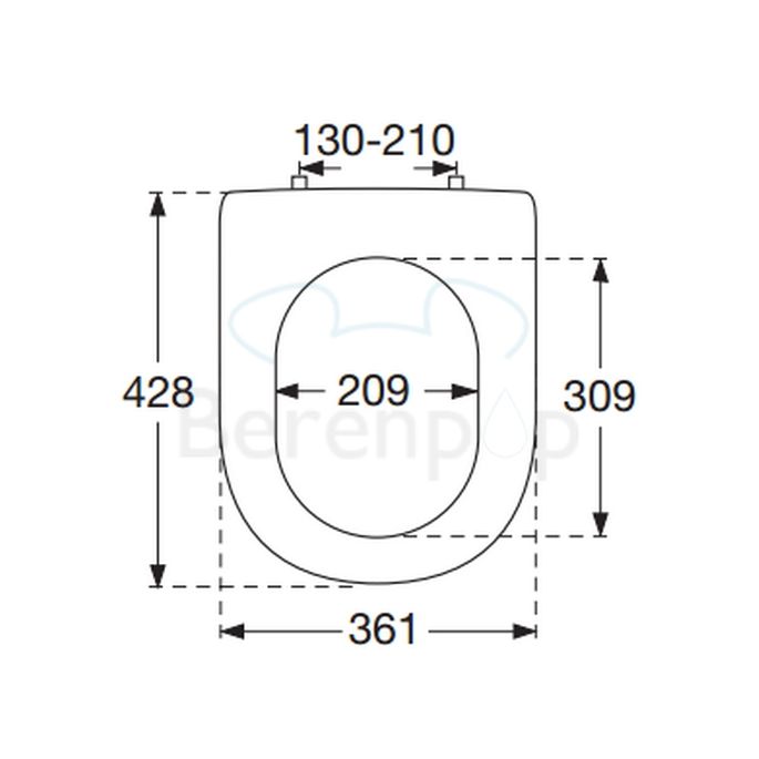 Villeroy en Boch Hommage 8809S1R1 toilet seat with cover white (White Alpin CeramicPlus)