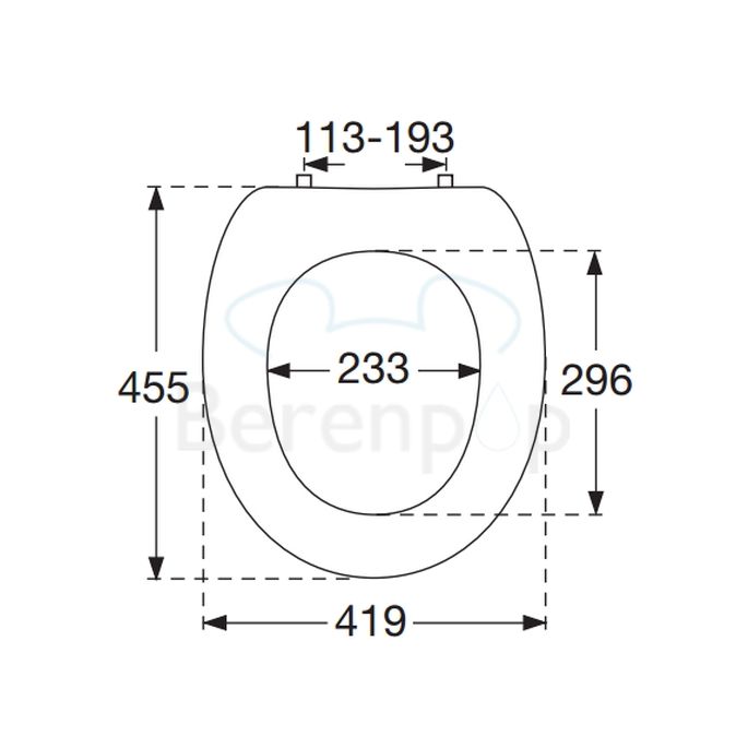 Villeroy en Boch Pure Stone 98M1S1R1 toilet seat with cover white