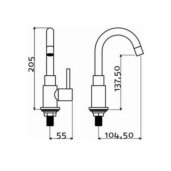 Clou Freddo 1 CL060300329 basin tap upright chrome