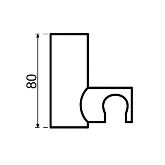 Dekker Lavanto Levity 253436 hand shower with holder chrome (OUTLET)