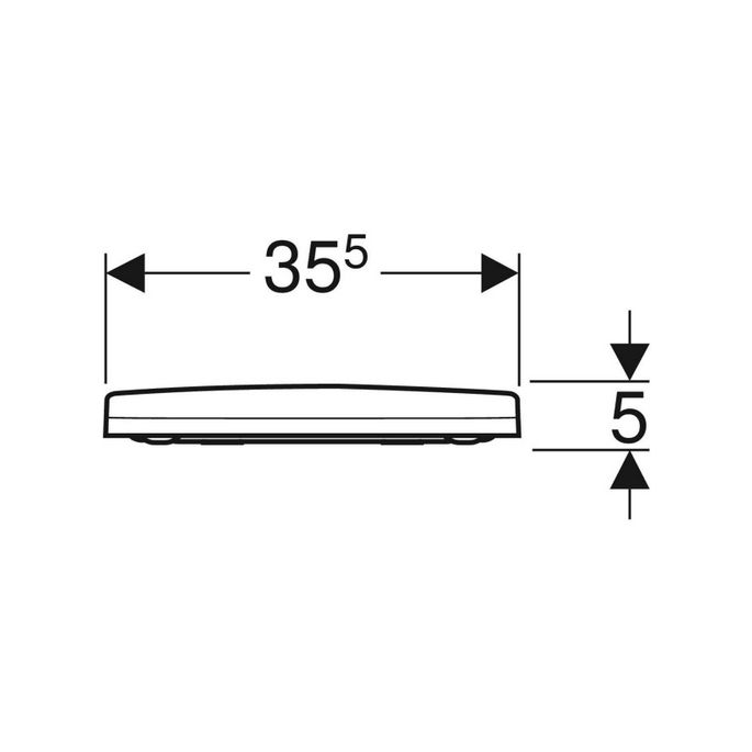 Geberit WC-Sitze Acanto 500.605.01.2 mit Deckel weiß