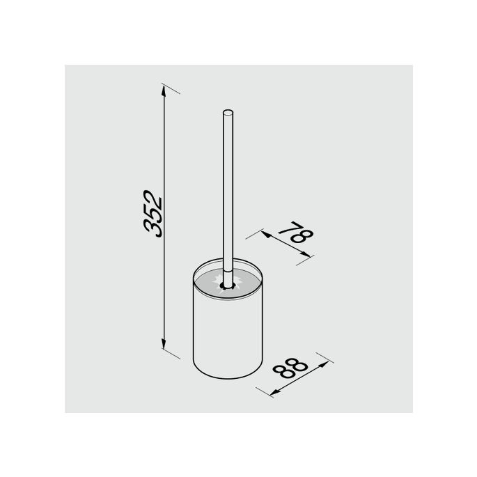 Geesa AIM 91840002115 accessory set (toilet set) chrome