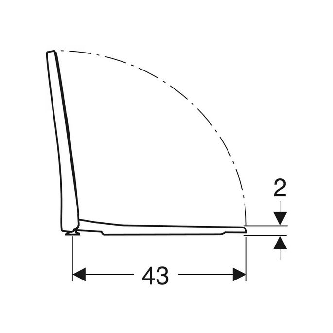 Geberit 300 Basic S8H51207000G slimseat toilet seat with cover white