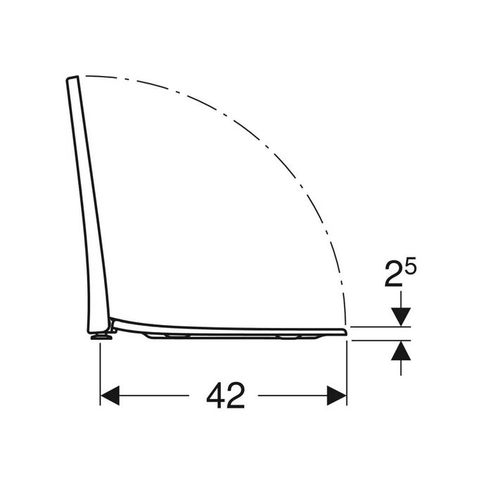 Geberit WC-Sitze Acanto 500.605.01.2 mit Deckel weiß