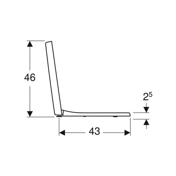 Geberit Renova Plan 500832001 WC-Sitze mit Deckel weiß