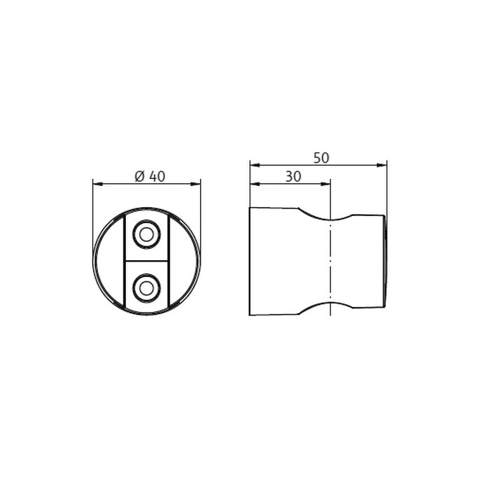 HSK Shower & Co! 1000109 showerset 1.09 round (bath thermostat + bath set) chrome