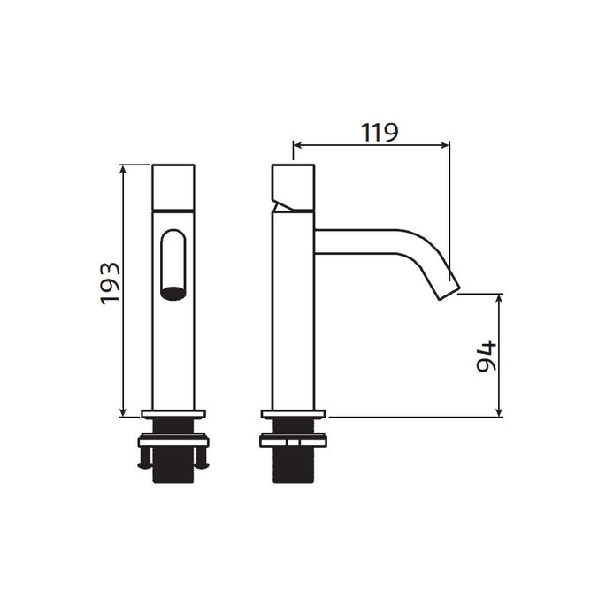 Clou Xo CL061401229 Typ 12 Waschtischarmatur chrom