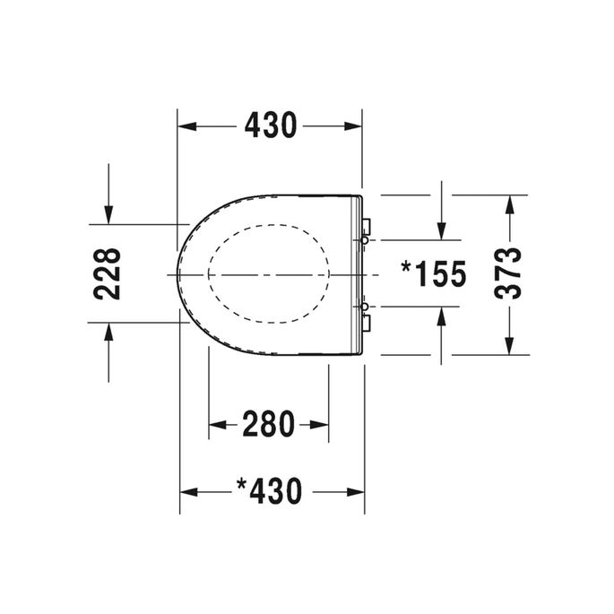 Duravit DuraStyle 0020710000 toiletzitting met deksel wit