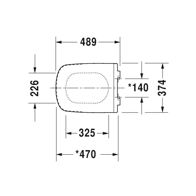 Duravit DuraStyle 0060510000 toiletzitting met deksel wit