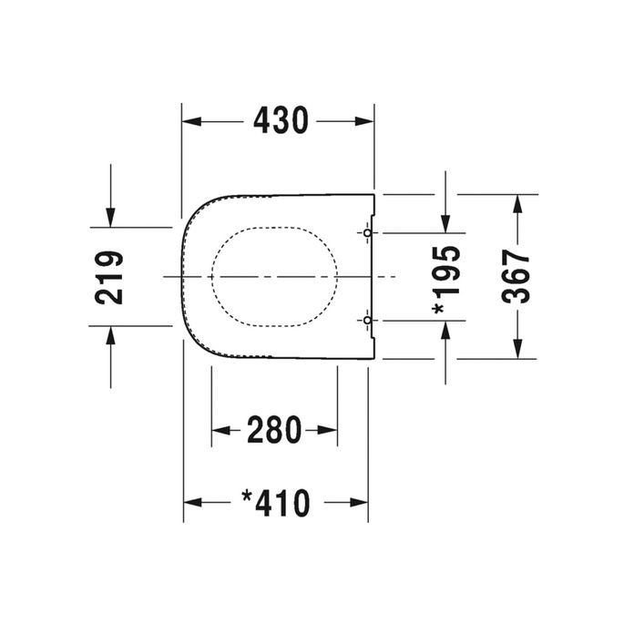 Duravit Happy D.2 0064590000 toilet seat with lid white