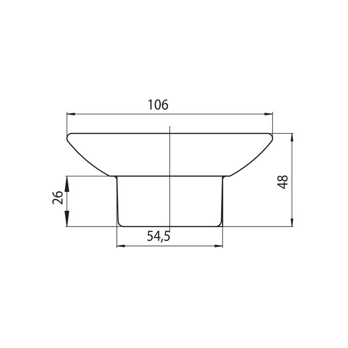 Emco 283000090 zeepschaal helder