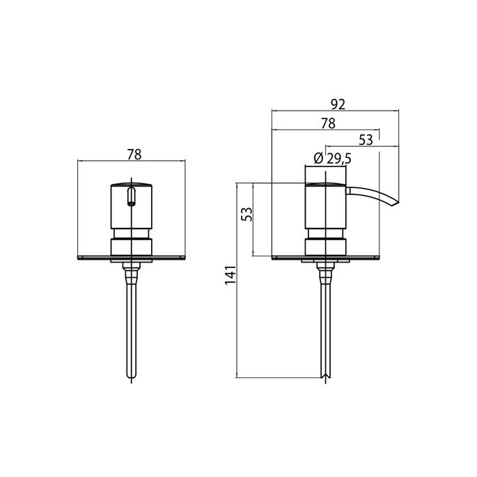 Emco Liaison 172100193 metering pump metal chrome