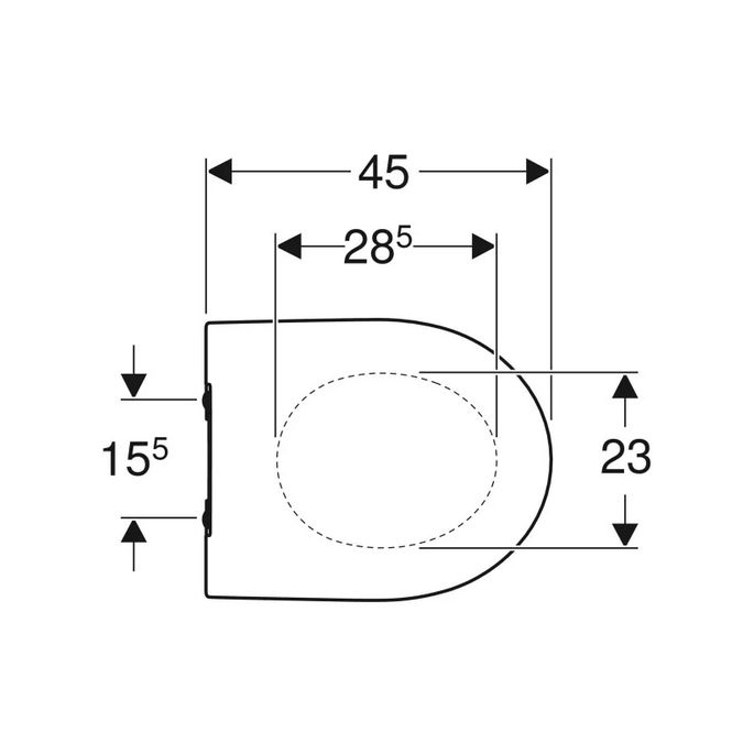 Geberit 300 Basic S8H51207000G slimseat toilet seat with cover white