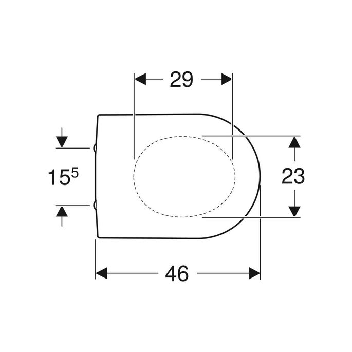 Geberit Renova Plan 500838011 WC-Sitze mit Deckel weiß