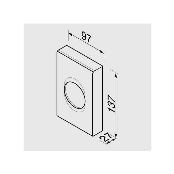 Geesa Hotel 91122 holder for hygienic bags ABS chromed