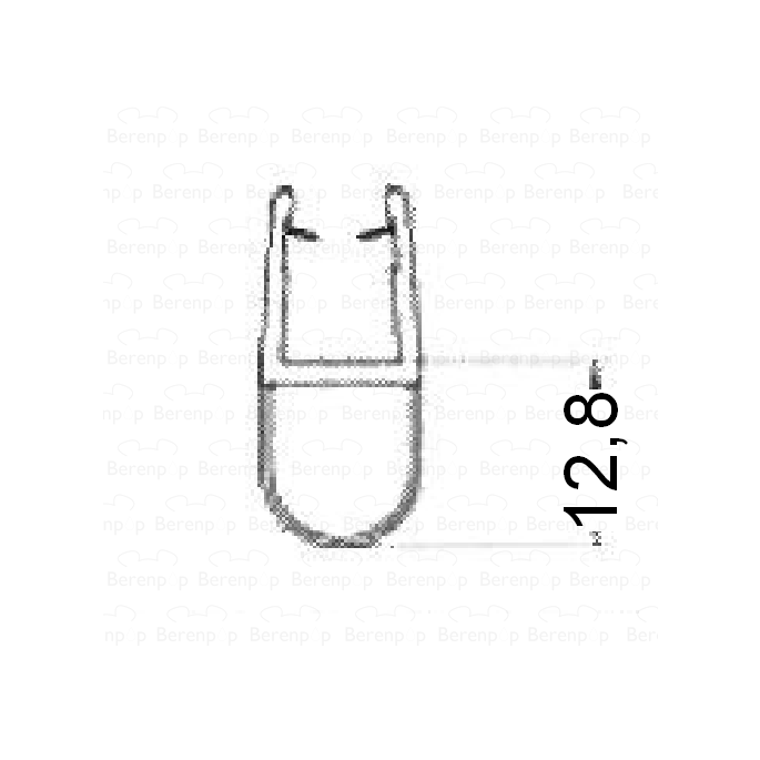 HSK Kienle E87073-1 o-seal profile high (12.8mm), 200cm, 8mm *no longer available*