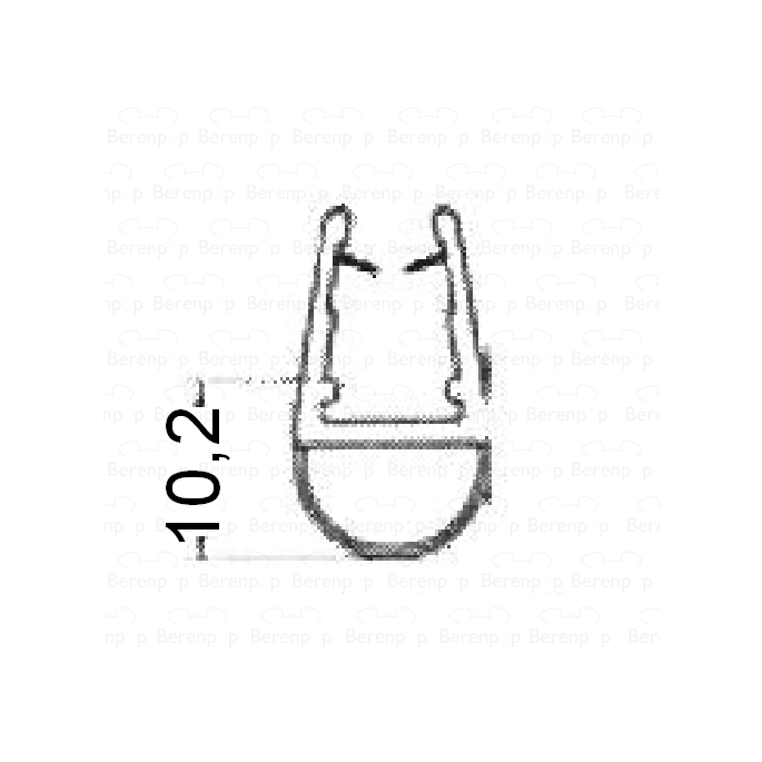 HSK Kienle E87073-3 o-seal profile medium (10.2mm) 200cm, 8mm *no longer available*