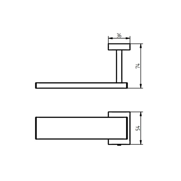 Haceka Edge 1208803 closetrolhouder grafiet