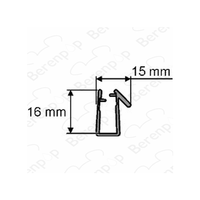 Huppe universal 070006 drain profile, 200cm / 8mm
