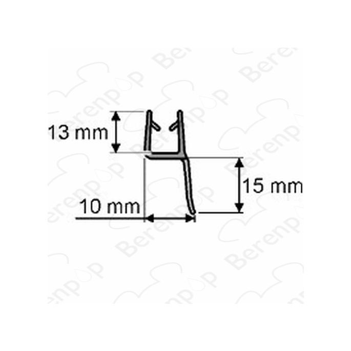 Huppe universal 070017 sealing profile , 201cm / 6mm *no longer available*